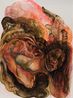 Self-portrait in hell by Lilly Varga contemporary artwork Works on Paper