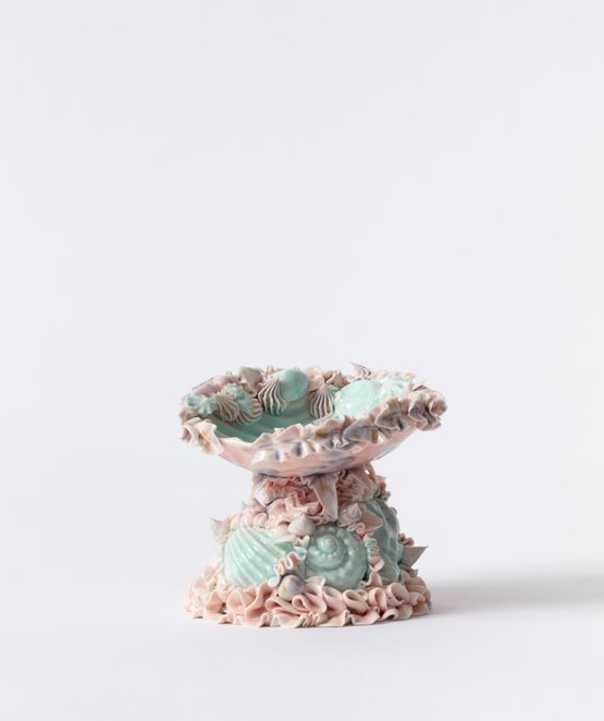 Mediterranean Shell Font by Ebony Russell contemporary artwork Sculpture