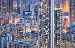 The Blue Moment 5 Hong Kong by Romain Jacquet-Lagreze contemporary artwork Photography