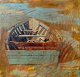 Sand Boat by Butunay Hagverdiyev contemporary artwork painting