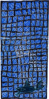 The bones of the Djapu by Dhambit Mununggurr contemporary artwork painting