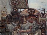 TPP Zalau in demolition nr. 61 by Gheorghe Ilea contemporary artwork painting works on paper