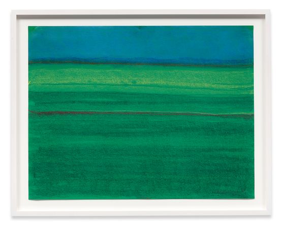 Landscape with Blue Mountains by Richard Artschwager contemporary artwork Works on Paper