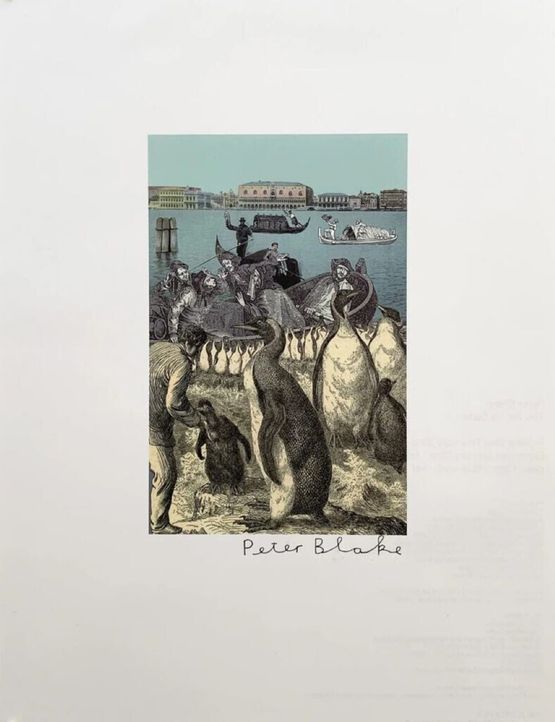Venice - Exhibition poster by Peter Blake contemporary artwork Print