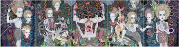 the heart land by Del Kathryn Barton contemporary artwork Painting