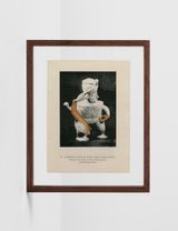 Musico o jugador de pelota  Guerrero jugadore de pelota segun Diego Rivera Gente del Occidente de Mexico by Felipe Baeza contemporary artwork works on paper
