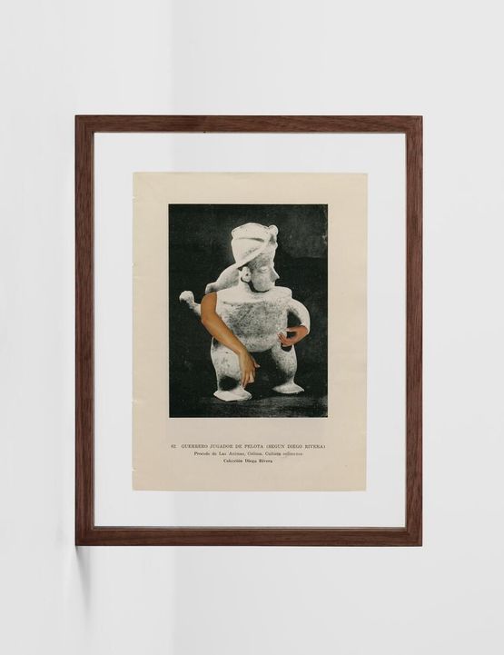 Musico o jugador de pelota  Guerrero jugadore de pelota segun Diego Rivera Gente del Occidente de Mexico by Felipe Baeza contemporary artwork Works on Paper