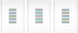 Intervals 3 Full set of 3 by Bridget Riley contemporary artwork print