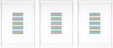 Intervals 3 Full set of 3 by Bridget Riley contemporary artwork Print