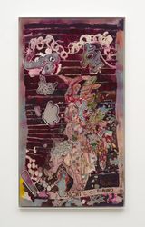 Tehachepi sic After Cappiello by Ivan Morley contemporary artwork painting textile