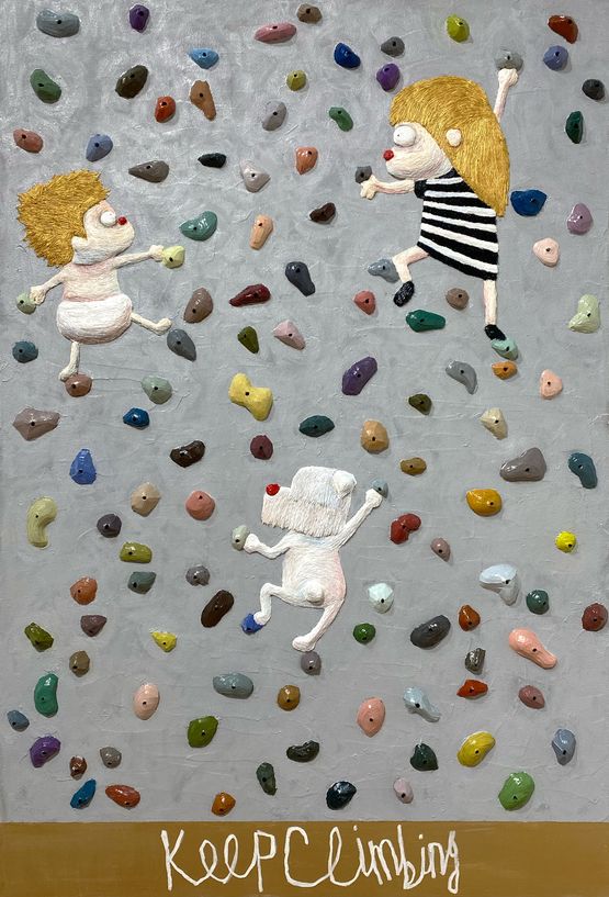 The Wall by Woo Kukwon contemporary artwork Painting