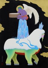 Snow God by Tenmyouya Hisashi contemporary artwork painting mixed media
