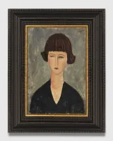 Jeune femme brune by Amedeo Modigliani contemporary artwork painting