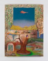 Tree with Helicopter by Stephen McKenna contemporary artwork painting