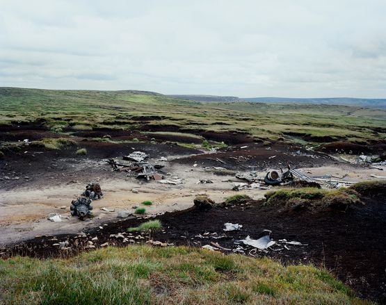 Crash site of B-29 photographic reconnaissance plane used in 1946 at Bikini Atoll in the first post-WWII atomic bomb tests Peak District England by Tomoko Yoneda contemporary artwork Photography