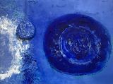 Rubbing Blue Planet by Zhang Jianjun contemporary artwork painting