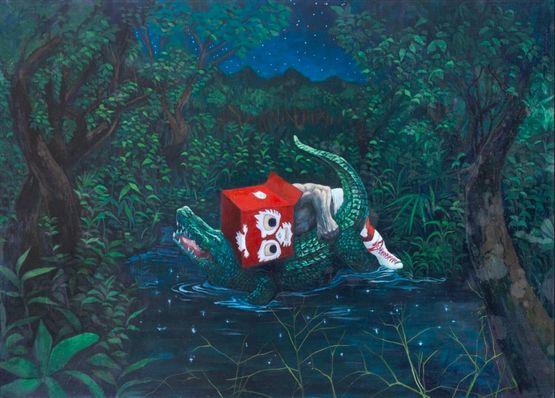 Bogged Down by C. K. Koh contemporary artwork Painting