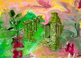Ficus Elastica by Stephen Bush contemporary artwork painting