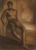 Untitled Portrait of Seated Marvan by Lionel Wendt contemporary artwork Photography