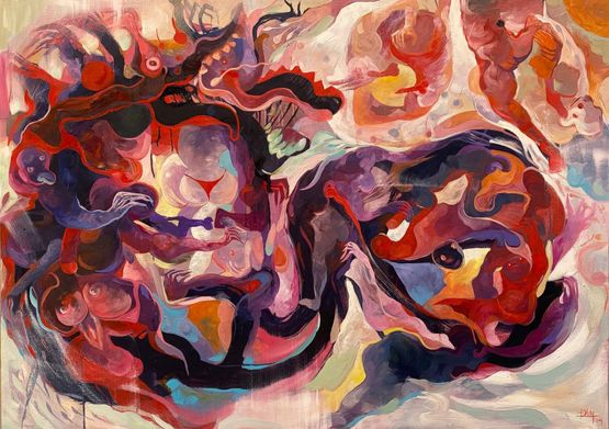 We will be Dragons by Nguyen Duc Loi contemporary artwork Painting
