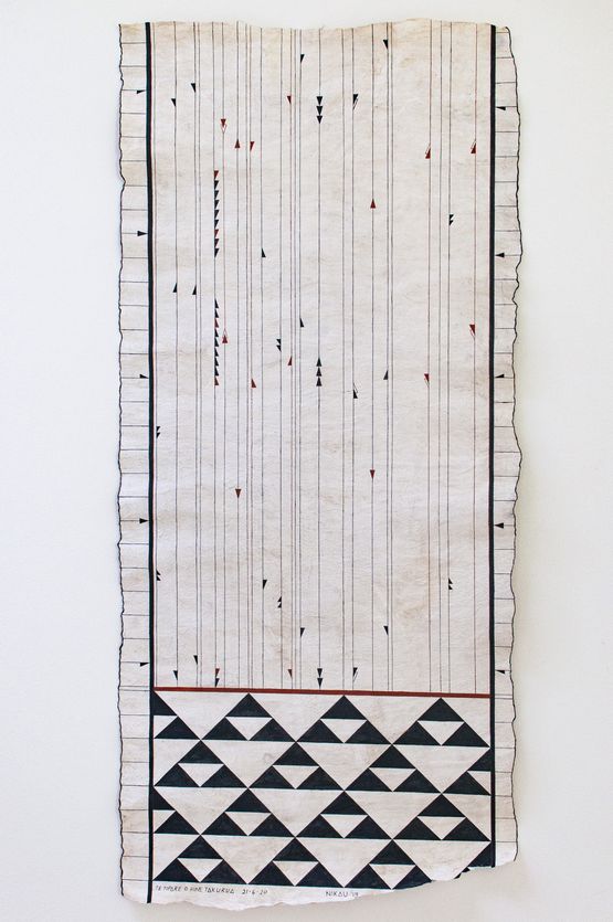 Te Tipare o Hinetakurua The Crown of the Winter Goddess. Winter Solstice 21.06.2020 by Nikau Hindin contemporary artwork Textile
