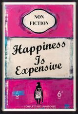 Happiness is Expensive by James Mcqueen contemporary artwork mixed media print works on paper