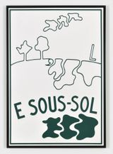 E Sous-Sol by Marcel Broodthaers contemporary artwork sculpture