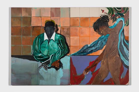 Street Scene by Moke contemporary artwork Painting