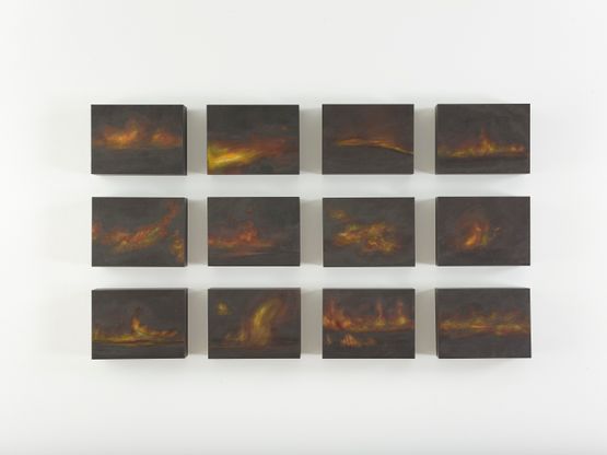 Small American Fires 3 by Teresita Fernandez contemporary artwork Mixed Media