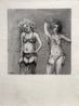 Smoking and Waiting by Idelle Weber contemporary artwork Works on Paper