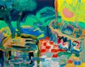 I am at the still point by Channatip Chanvipava contemporary artwork Painting