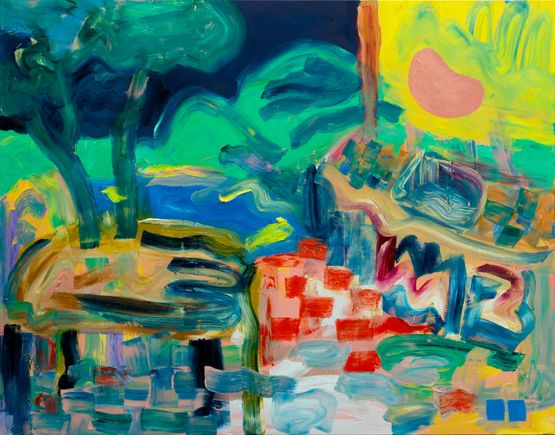 I am at the still point by Channatip Chanvipava contemporary artwork Painting