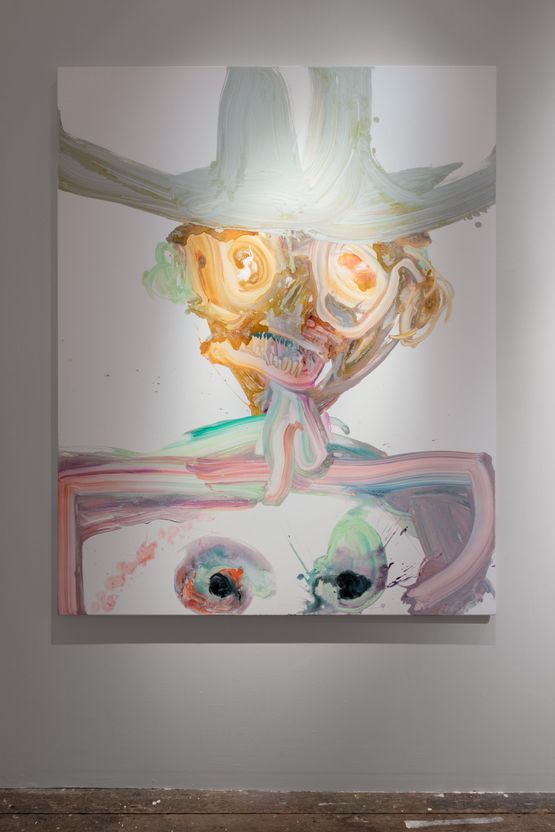Dont fk the cowboy his apocalyptic sunset eyes are infectious by Jedda-Daisy Culley contemporary artwork Painting
