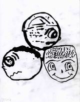 Untitled by Donald Baechler contemporary artwork drawing