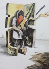 Findings by Prabhakar Pachpute contemporary artwork works on paper