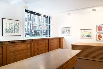 Contemporary art exhibition Simone Fattal Au bord du Barada at Galerie Lelong 13 Rue de Teheran Paris France