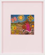 Kungka on Country by Kaylene Whiskey contemporary artwork painting works on paper