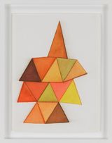 Untitled from the series Triangulos by Mira Schendel contemporary artwork drawing works on paper