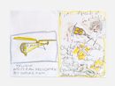 Korean Helicopter off Instagram and Newnham Beetle by Rose Wylie contemporary artwork Drawing