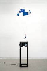 Parachute Blue  White by Tamura Satoru contemporary artwork mixed media