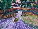 Blue River by Zhu Zi Wu JianAn contemporary artwork Painting