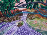 Blue River by Zhu Zi Wu JianAn contemporary artwork painting