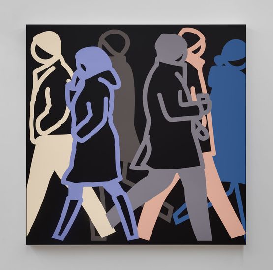Winter night 2. by Julian Opie contemporary artwork Sculpture