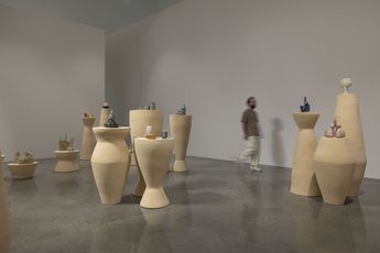 Contemporary art exhibition Rand Abdul Jabbar Molding Anew at Lawrie Shabibi Dubai United Arab Emirates