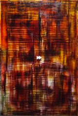 fast forward icon  calendar 2 red by Aditya Novali contemporary artwork painting
