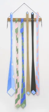 NECKTIES by John Wesley contemporary artwork mixed media works on paper