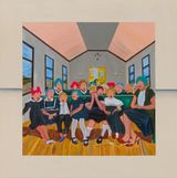 Church Service by Mpho Feni contemporary artwork painting