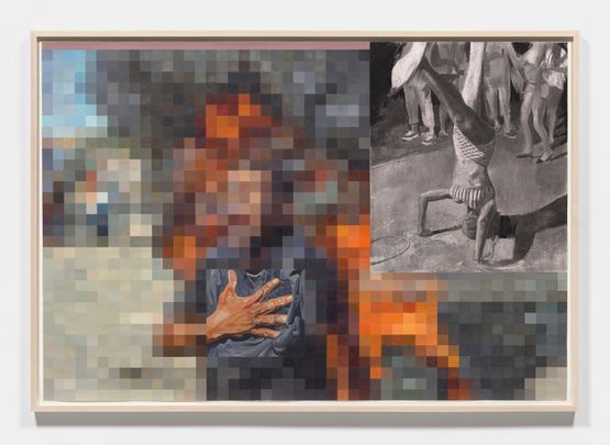 Agitation 2- Wailer and the Griot by Cosmo Whyte contemporary artwork Drawing