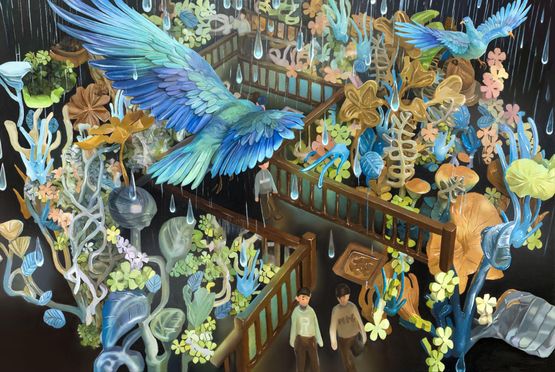 Garden Tour by Tian Yuanyuan contemporary artwork Painting