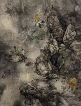 Kunlun Mountains Bring You Happiness and Health by Tai Xiangzhou contemporary artwork painting works on paper